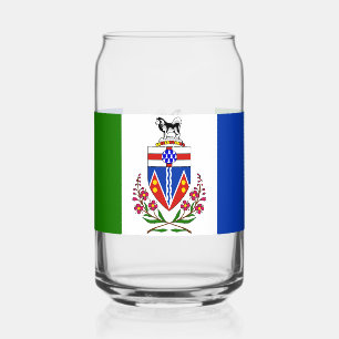 Yukon Flag Can Glass
