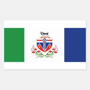 YUKON Flag Rectangular Sticker