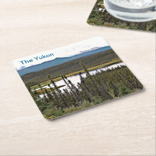 Yukon Pond Square Paper Coaster