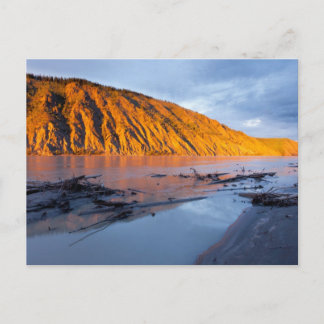 Yukon River clay bank Postcard