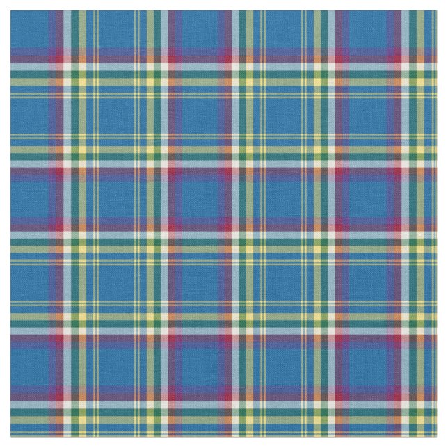 Yukon Territory Canada Tartan Fabric (Close Up)