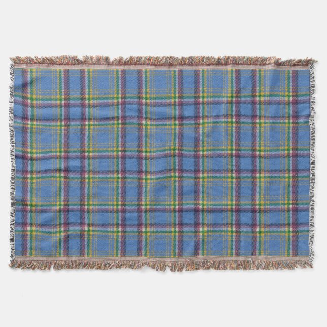 Yukon Territory Original Tartan Throw Blanket (Front)