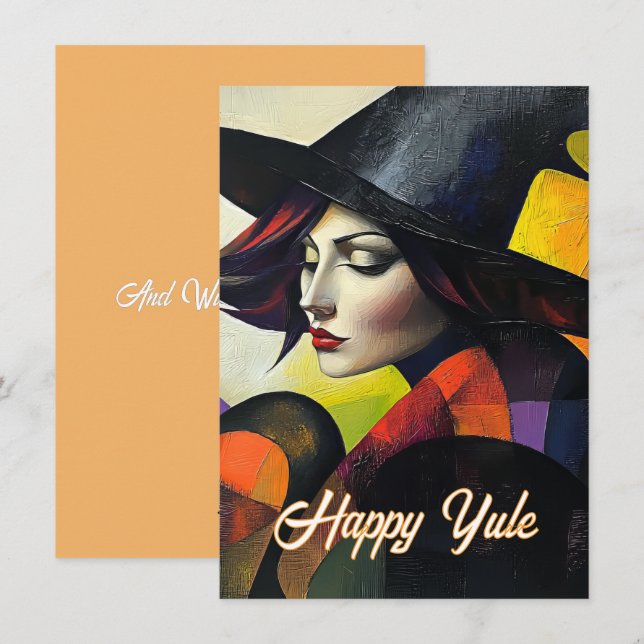 Yule and Winter Solstice Card (Front/Back)