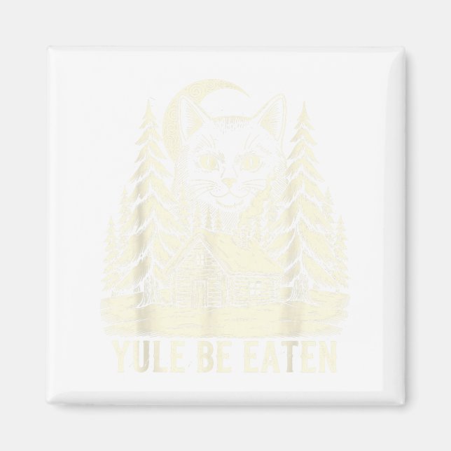 Yule Be Eaten Icelandic Cat Christmas Folklore Jól Magnet (Front)