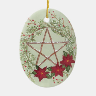 Yule Blessing Ceramic Ornament