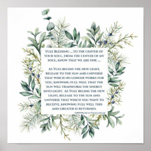 "Yule Blessing" Poster