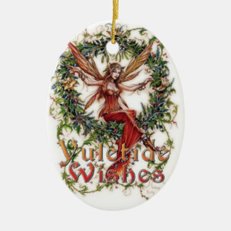 Yule Blessings: Hanging Decpration Ceramic Ornament