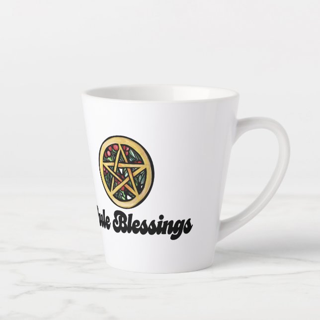 Yule Blessings                                     Latte Mug (Right)