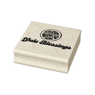 Yule Blessings Rubber Stamp