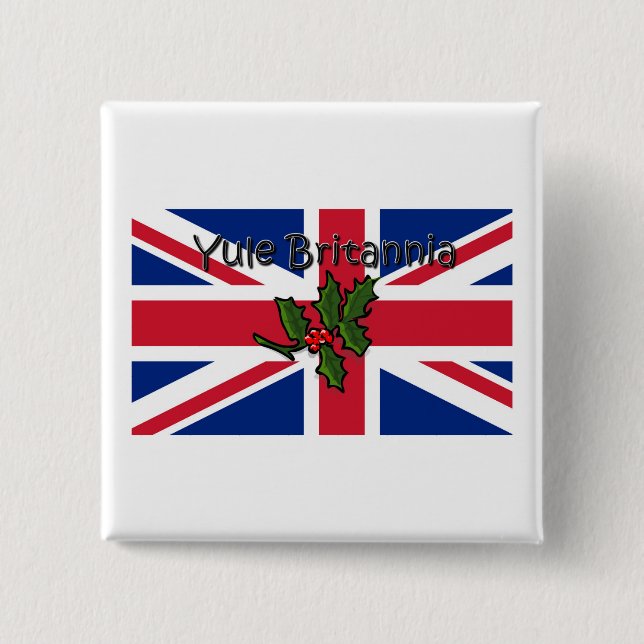 Yule Britannia 15 Cm Square Badge (Front)