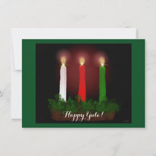 Yule Candles Winter Solstice Witch Wiccan Pagan Invitation