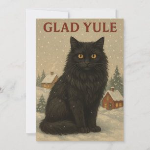 Yule cat yule card