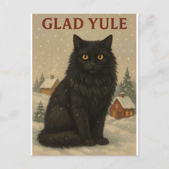 Yule cat yule card  (Front)