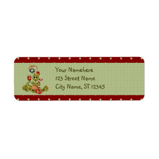 Yule Dragon Return Address Label