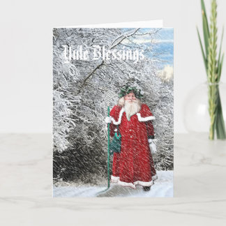 Yule - Father Xmas Holiday Card