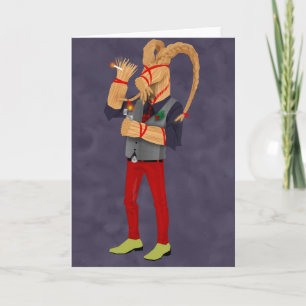 Yule Goat Holiday Greeting Card