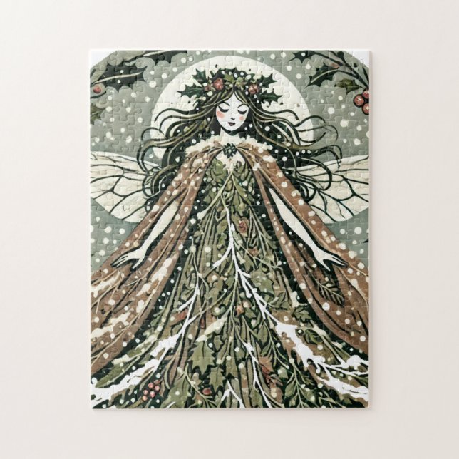 Yule Goddess Winter Solstice                       Jigsaw Puzzle (Vertical)