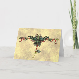 "Yule Greenman" Greeting Card