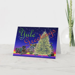 Yule Greetings Holiday Card