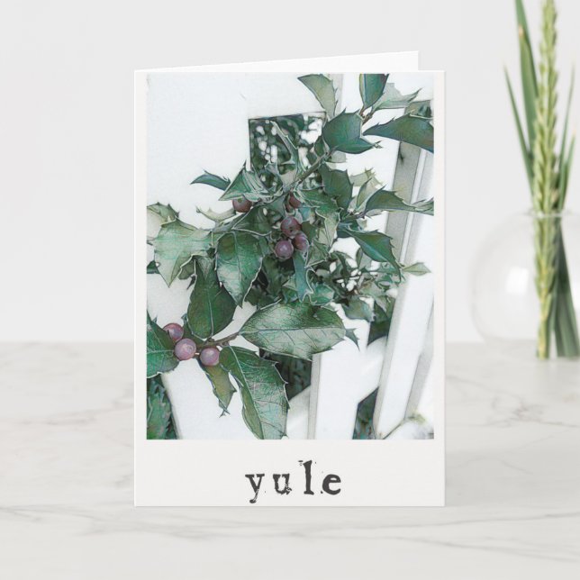 Yule Holiday Greeting Card (Front)