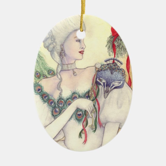 Yule Masque Ornament by Mary Layton (Front)