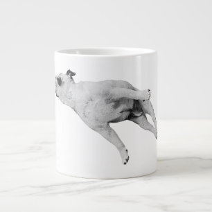 Yule Nap, Bulldog Stretch Large Coffee Mug