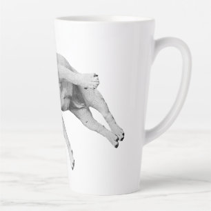 Yule Nap, Bulldog Stretch Latte Mug