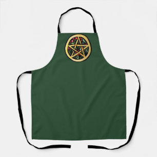 Yule Pentacle  Pagan Winter Solstice Symbol        Apron