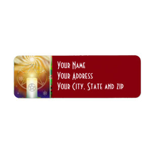 Yule Sun Return Address Label