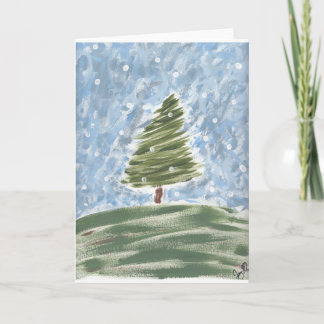 Yule Tide Greeting Card, Std white envelopes incl Holiday Card