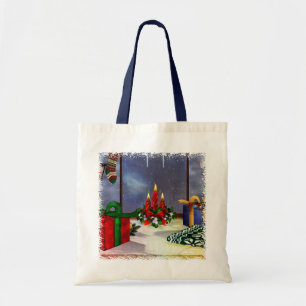 Yule Time Reflections Holiday Art GIFT Tote Bag