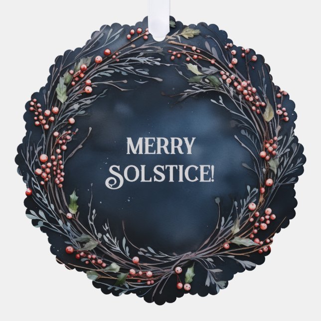 Yule Tree Decoration Card (Front)