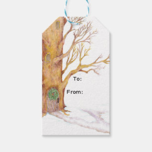 "Yule Tree" Holiday Tags
