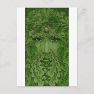 yuleking green postcard