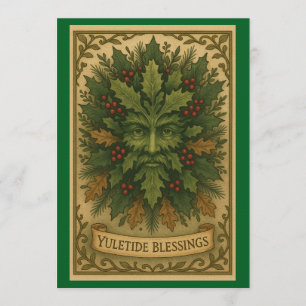 Yuletide Blessings Invitation Card