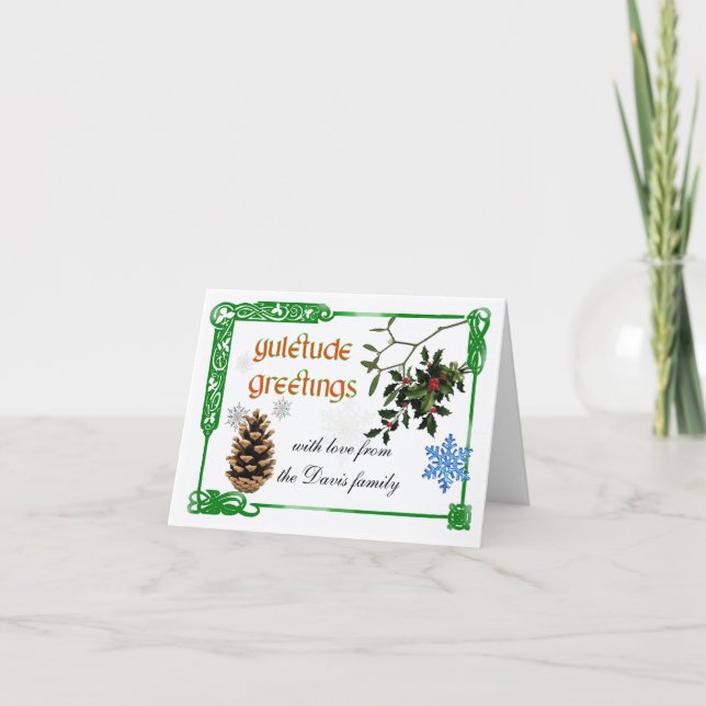 Yuletide celtic card (Front)