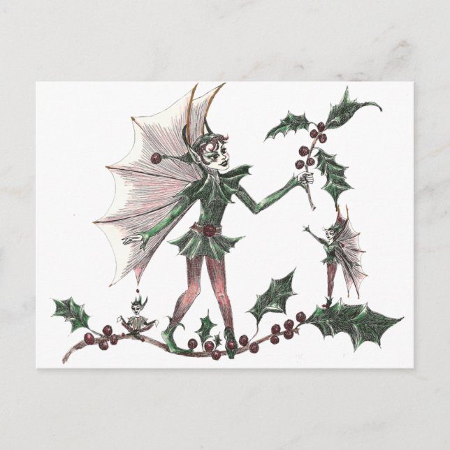 Yuletide Fairy cards (Front)
