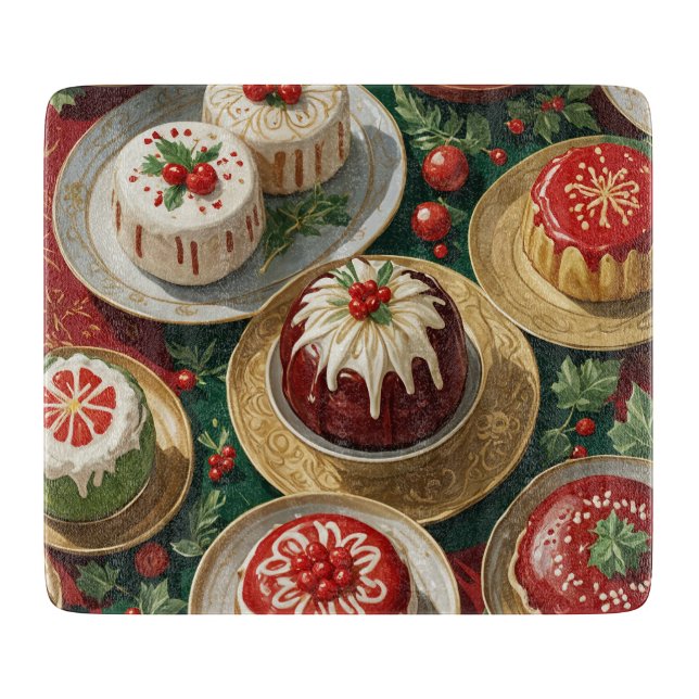 Yuletide Feast Cutting Board (Front)