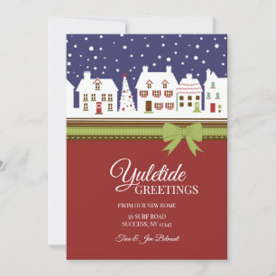 Yuletide Greetings From Our New Home Holiday Card