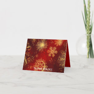 Yuletide Opulence: Golden Threads of Christmas Holiday Card