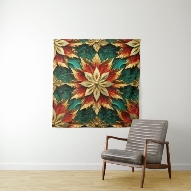 Yuletide Opulence: Golden Threads of Christmas Tapestry (In Situ (Horizontal))