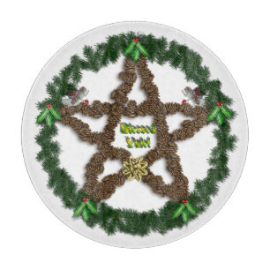 Yuletide Pentacle Cutting Board