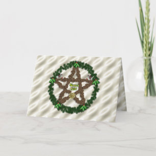 Yuletide Pentacle Holiday Card