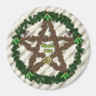 Yuletide Pentacle Magnet