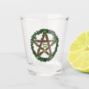 Yuletide Pentacle Shot Glass