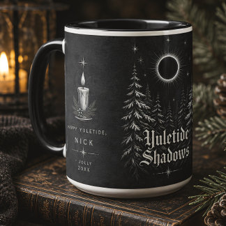 Yuletide Shadows Gothic Celestial Christmas Mug