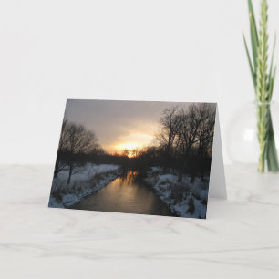 Yuletide Sunset Holiday Card