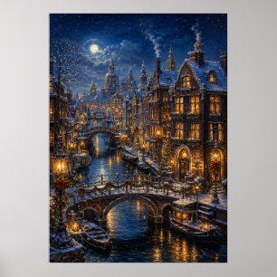 Yuletime Canal III - Canal Neighbourhood Poster