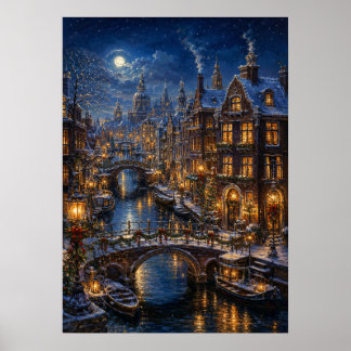 Yuletime Canal III - Canal Neighbourhood Poster