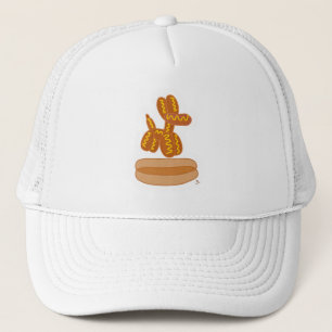 Yum Balloon Hot Dog Funny Cartoon Art Trucker Hat